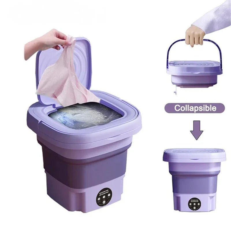 TechNest™8L Portable Mini Washing Machine with Spin Dryer