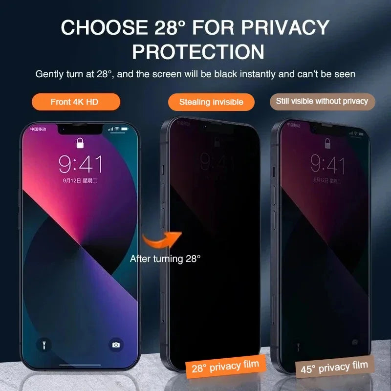 TechNest™Privacy Screen Protectors | Anti-Spy Glass for iPhone