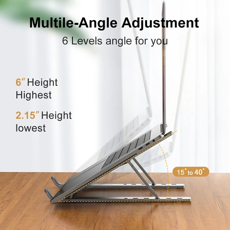 TechNest™Adjustable Aluminum Laptop Stand