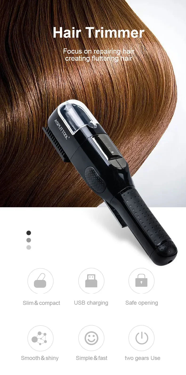 TechNest™Cordless Split Ends Hair Trimmer for Women