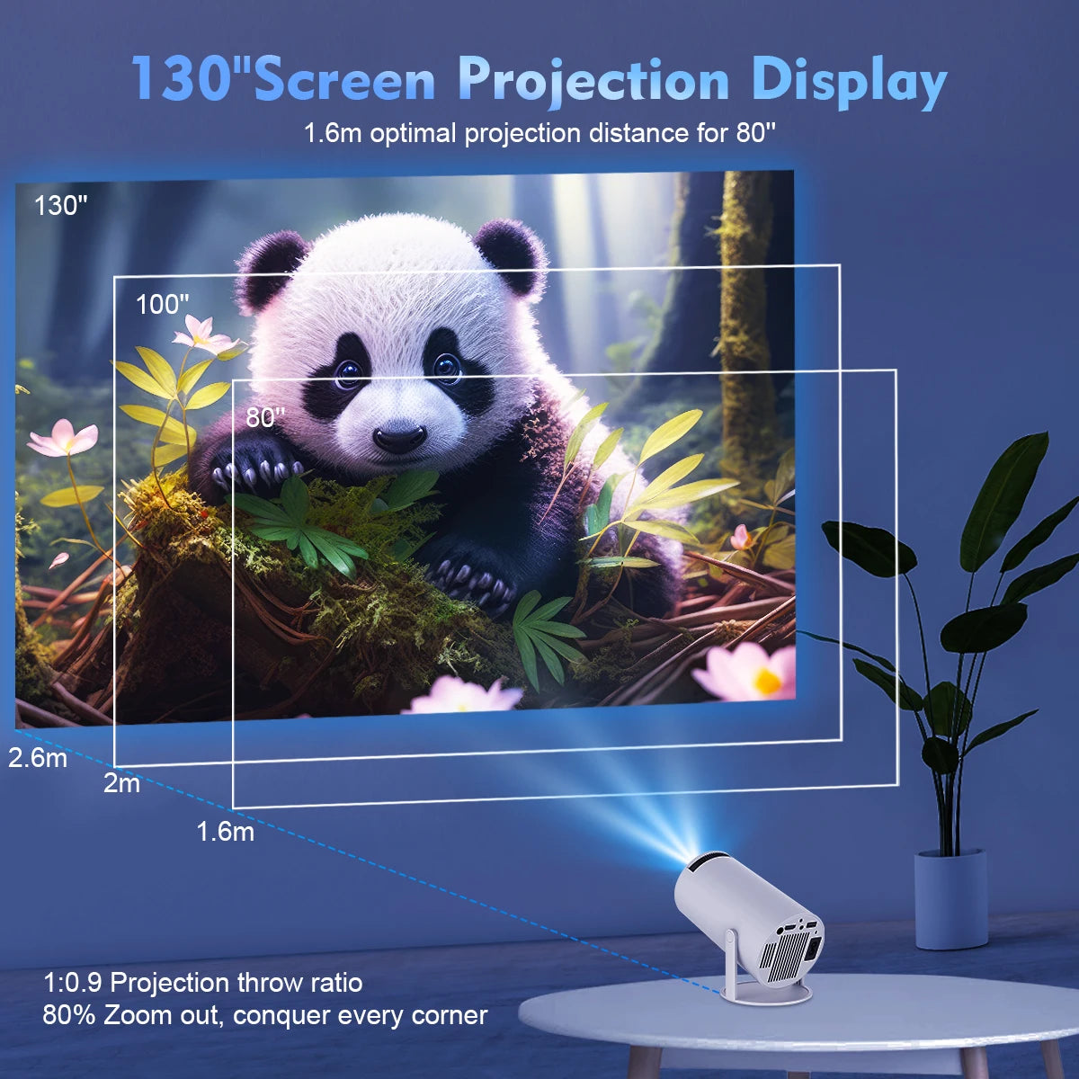 TechNest™Magcubic HY300 Pro 4K Projector - Android 11, WiFi 6