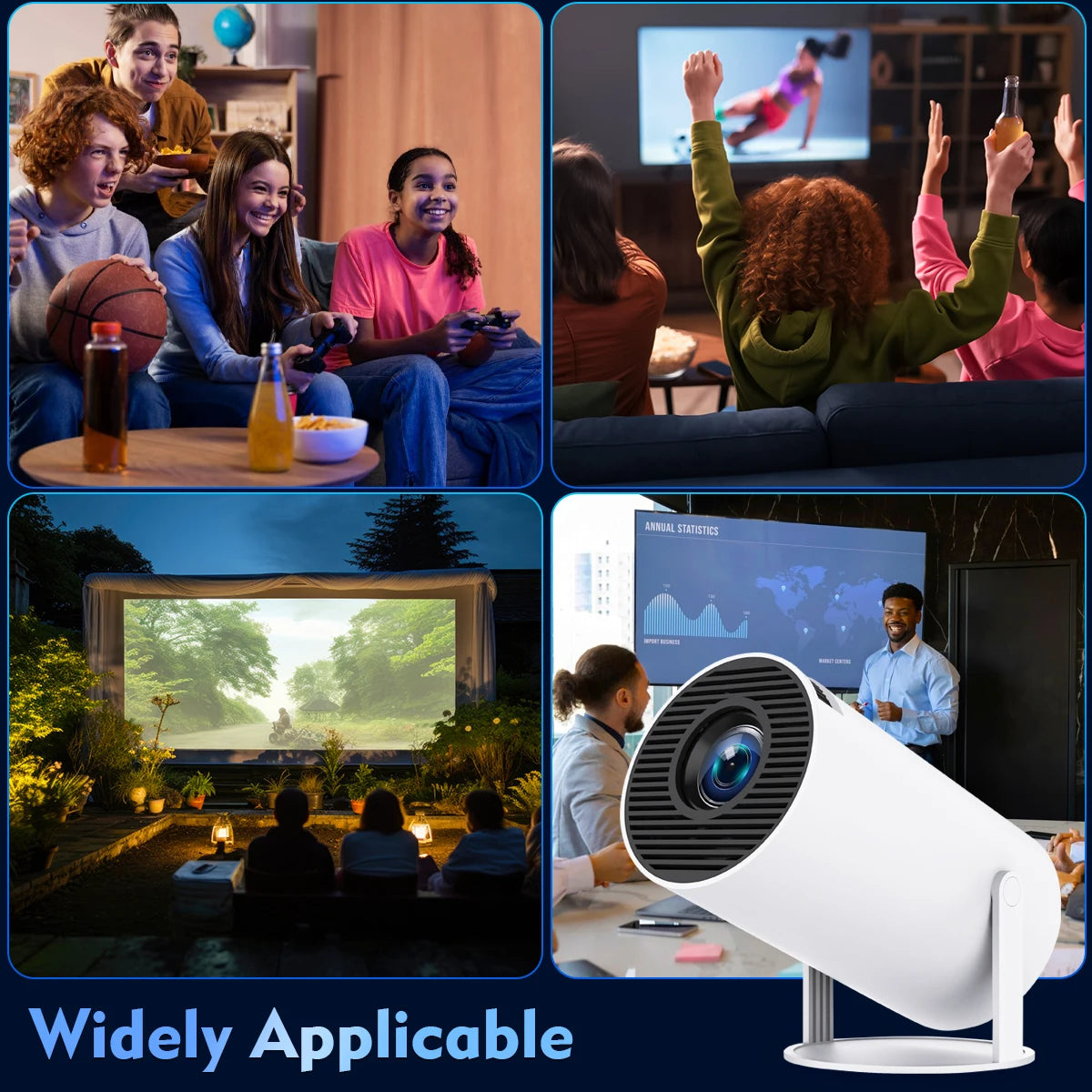 TechNest™Magcubic HY300 Pro 4K Projector - Android 11, WiFi 6